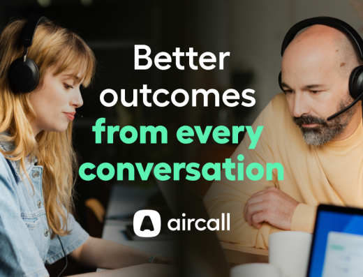 Aircall 客户服务与工单工具官网品牌资料图