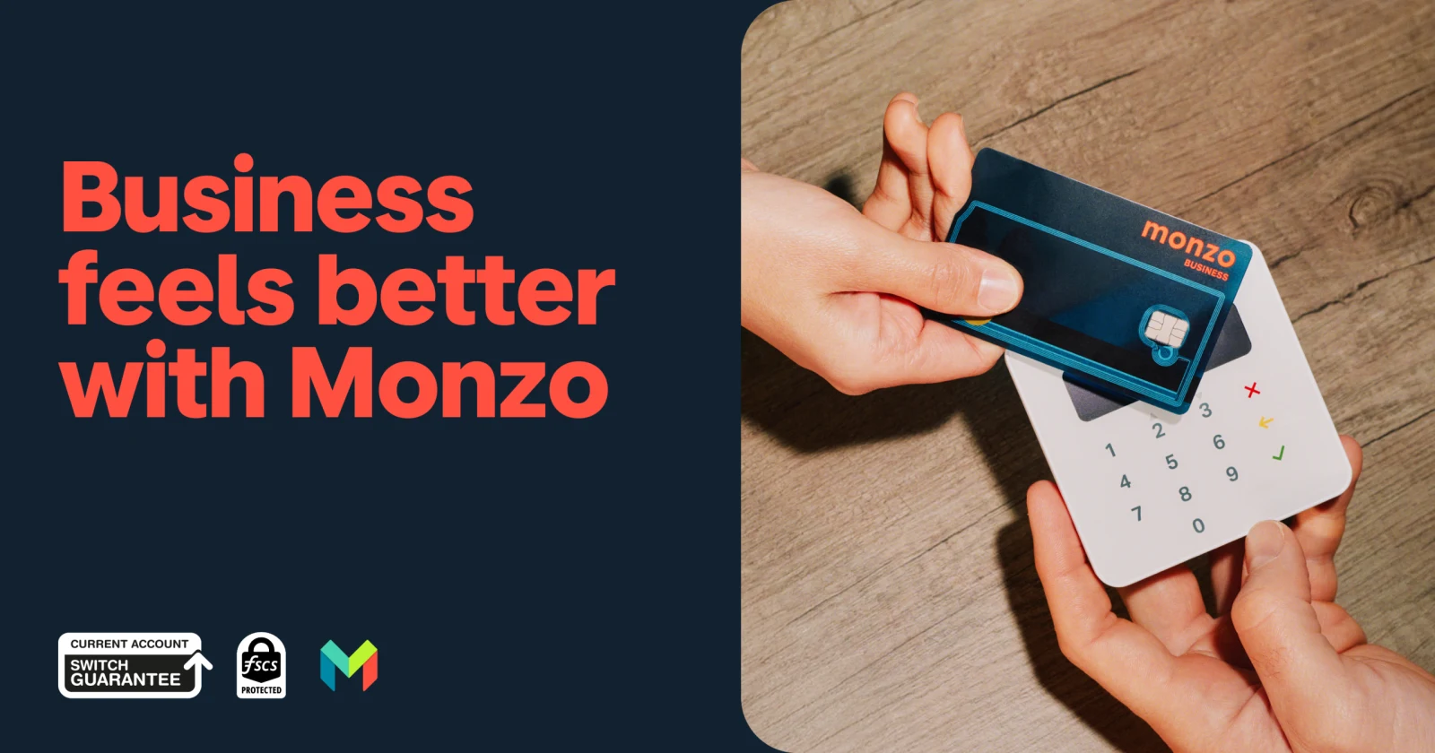 Monzo官网企业账户主题图